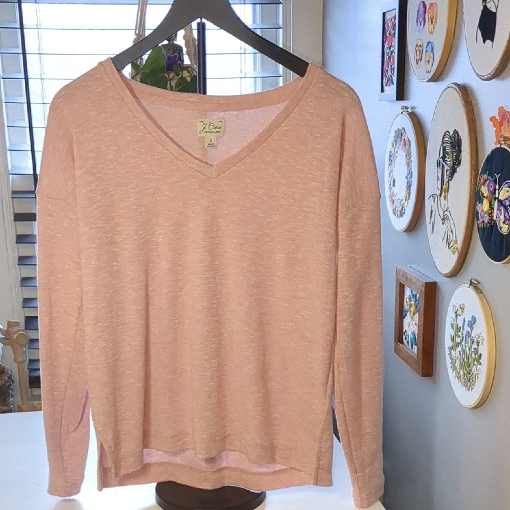 J. Crew Soft Pink Knit Top
